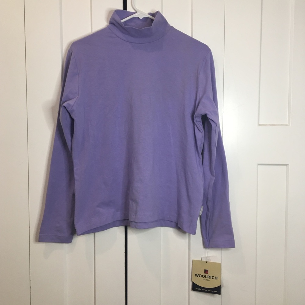 NWT Woolrich purple mock/turtle neck